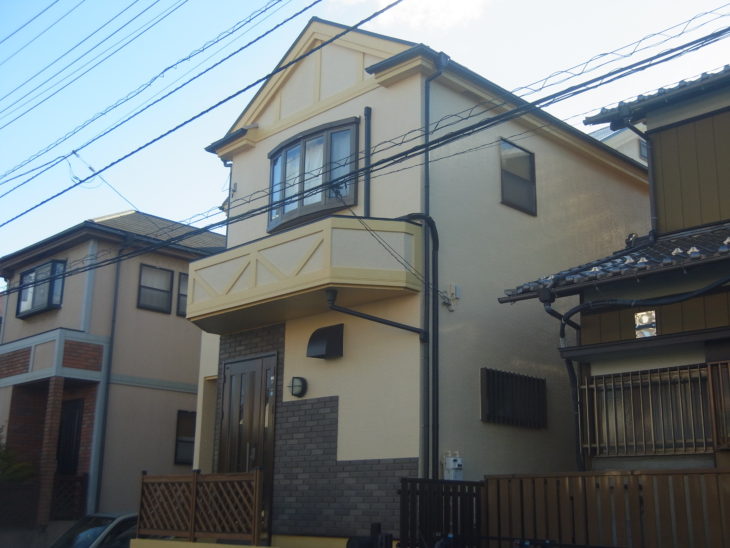   千葉市　稲毛区　Ｏ様　外壁・屋根塗装・シロアリ消毒・玄関リフォーム施工事例
