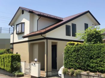 *東金市　O様邸　外壁塗装　屋根塗装　ベランダ防水　施工事例