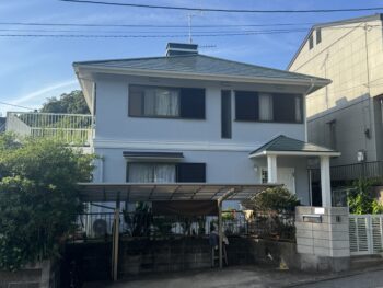 大網白里市　外壁塗装屋根塗装｜築年数経過住宅のヒビ補修と美観向上塗装工事