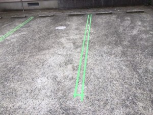 外壁塗装・屋根塗装と一緒に駐車場のライン引きも一緒に行えます♪まとめて全てお任せください