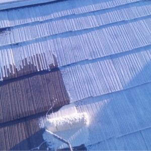 屋根の遮熱塗料は日本ペイント　サーモアイSiを使用しました